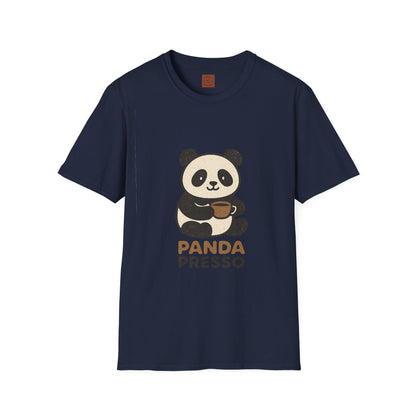 Panda Presso | Cute Coffee Lover Unisex T-Shirt