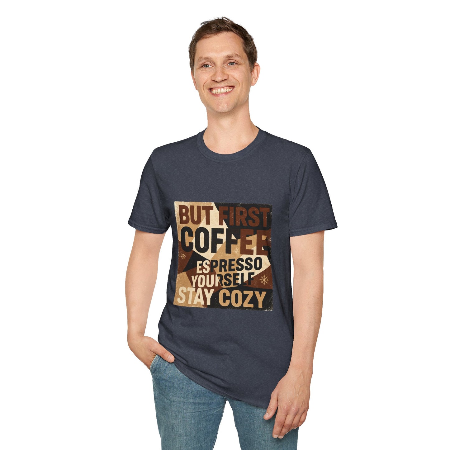 But First Coffee | Cozy Christmas Espresso Lover Unisex T-Shirt