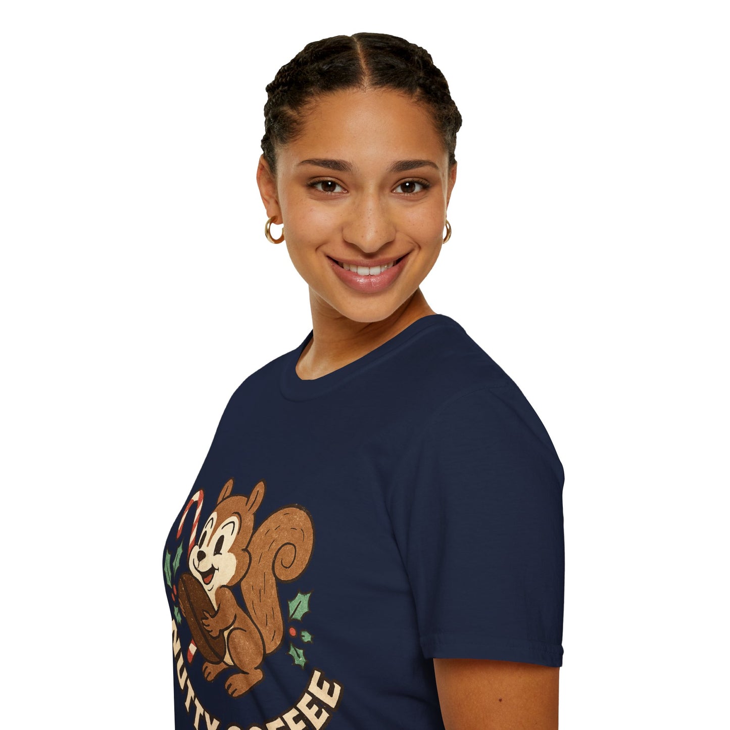 Nutty Coffee | Funny Christmas Squirrel Unisex T-Shirt