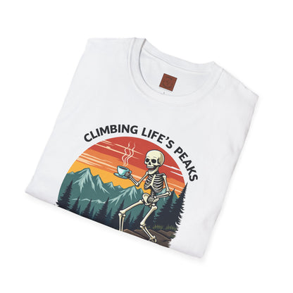 Climbing Life’s Peaks One Sip at a Time | Mountain Brew Skeleton Tee