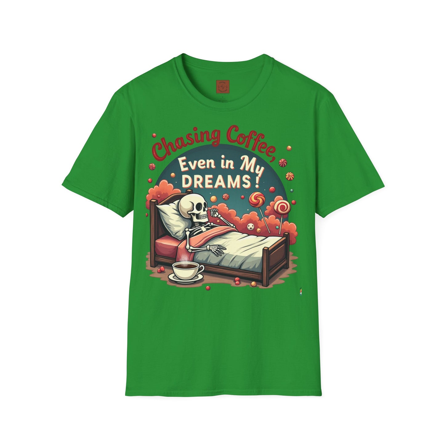 Chasing Coffee Even in My Dreams | Sleepy Skeleton Tee
