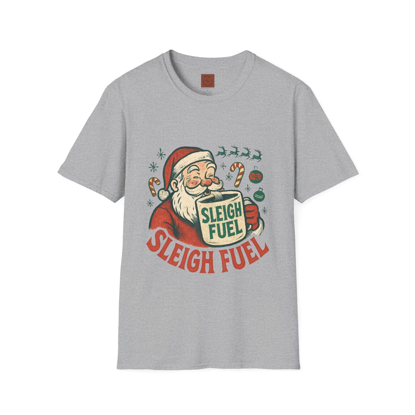 Sleigh Fuel | Funny Santa Christmas Coffee Unisex T-Shirt