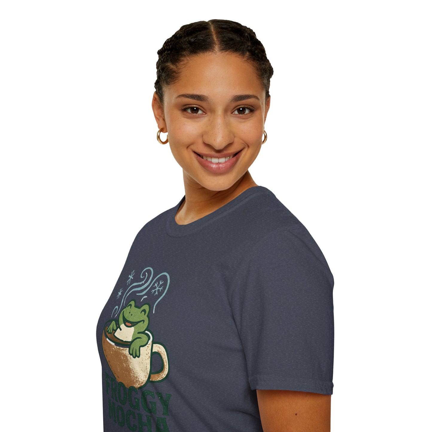 Froggy Mocha | Cute Christmas Coffee Lover Unisex T-Shirt