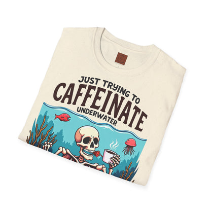 Skeleton under water