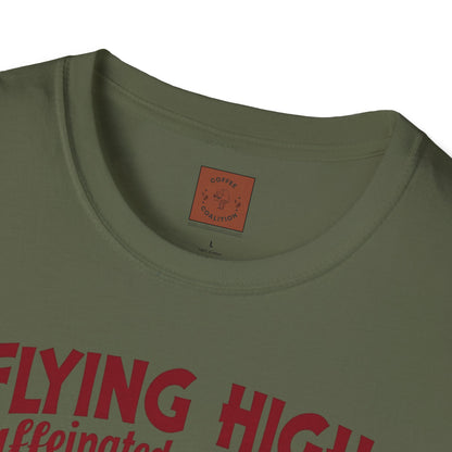 Caffeinated Flight Crew | First-Class Coffee Ride Tee