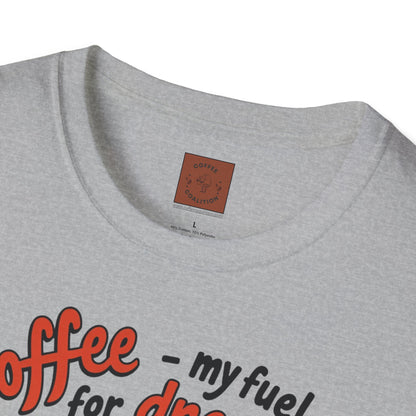 Coffee — My Fuel for Dreams | Caffeinated Ambition Skeleton Tee