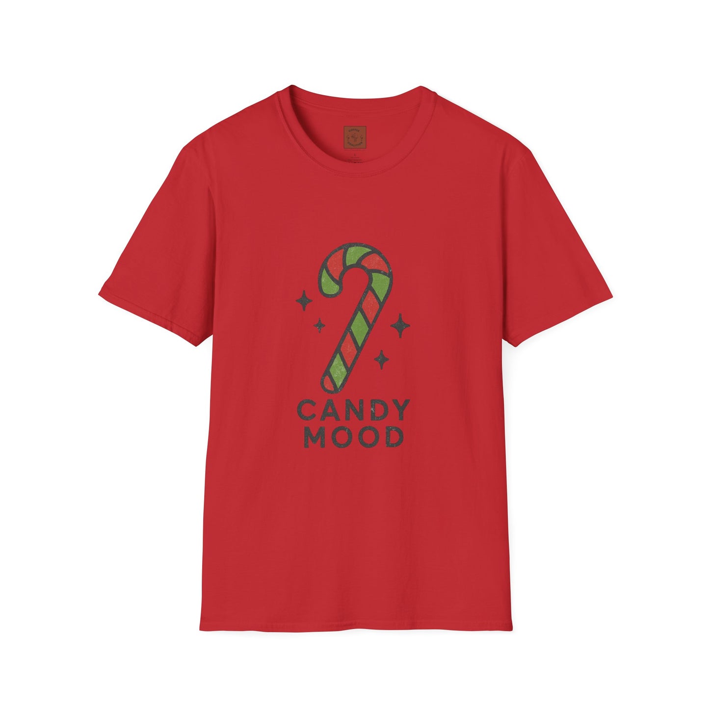Candy Mood | Minimalist Christmas Candy Cane Aesthetic Unisex T-Shirt