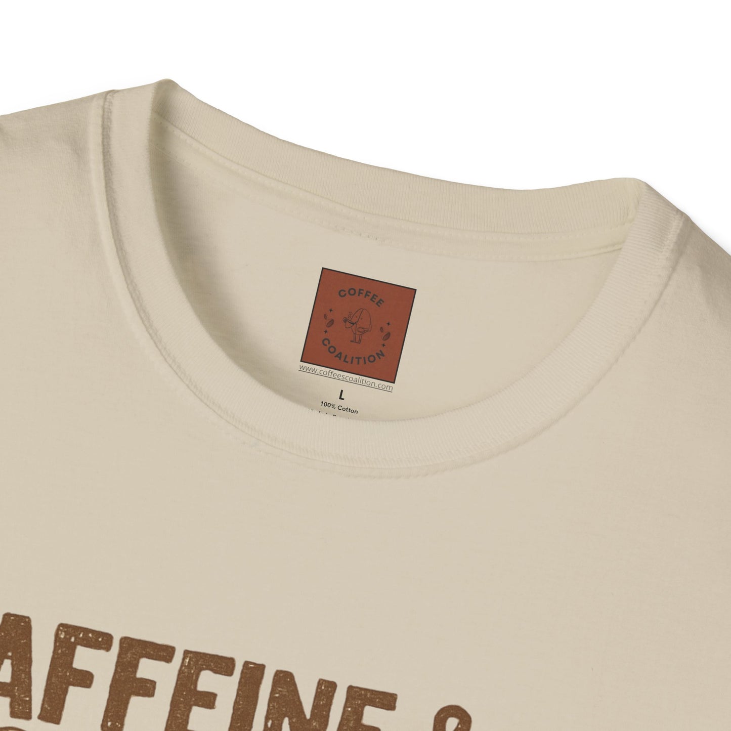 Caffeine & Capybaras Society | Funny Winter Coffee Lover Unisex T-Shirt