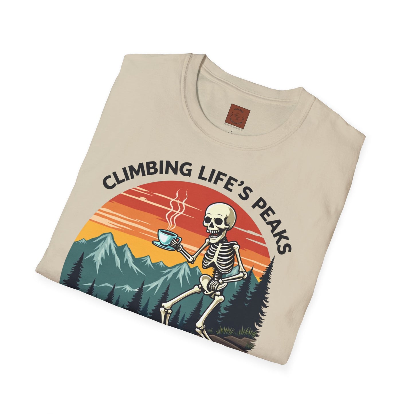 Climbing Life’s Peaks One Sip at a Time | Mountain Brew Skeleton Tee