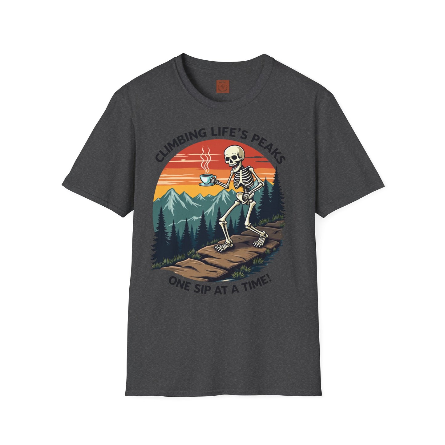 Climbing Life’s Peaks One Sip at a Time | Mountain Brew Skeleton Tee