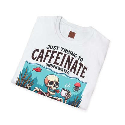 Skeleton under water