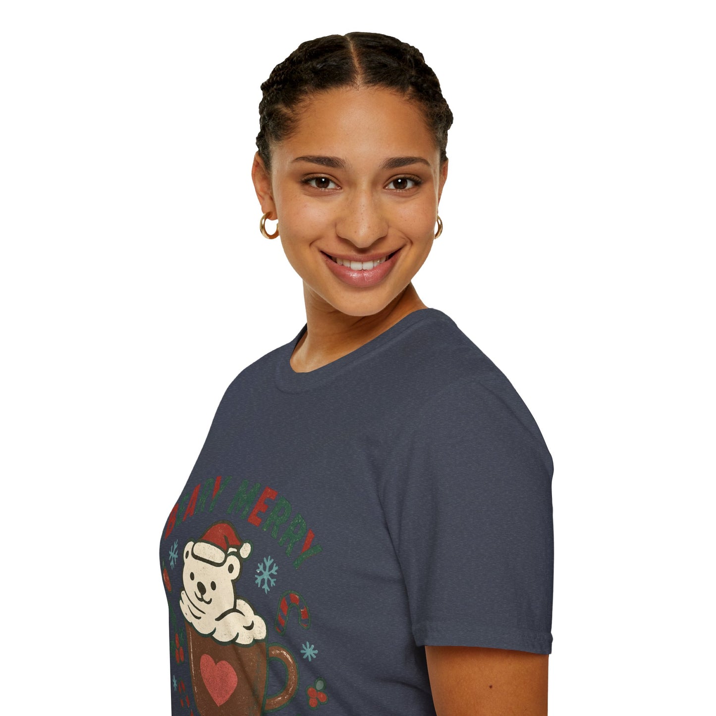 Beary Merry | Cute Christmas Coffee Lover Unisex T-Shirt