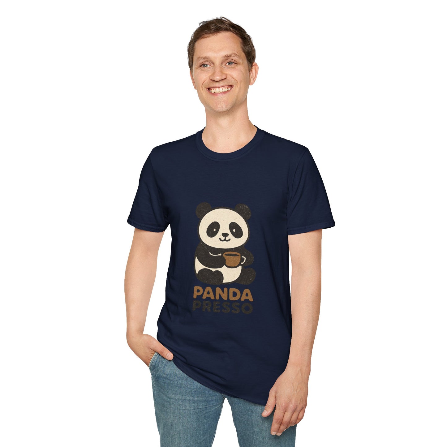 Panda Presso | Cute Coffee Lover Unisex T-Shirt