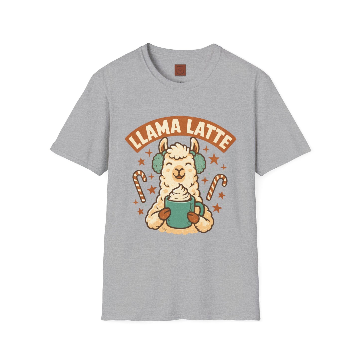 Llama Latte | Cute Christmas Coffee Lover Unisex T-Shirt