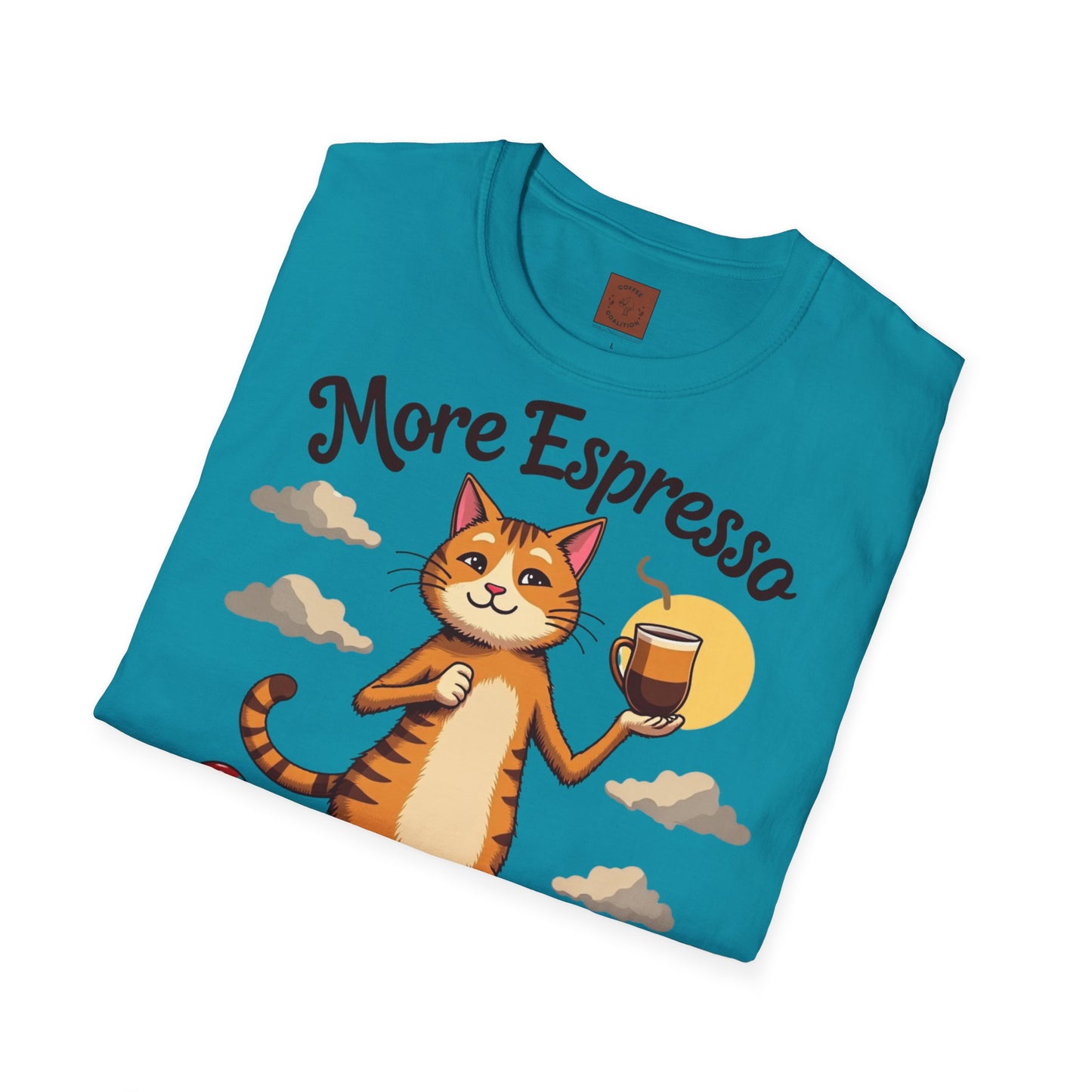 More Espresso, Less Depresso | Coffee Cat Vibes Tee