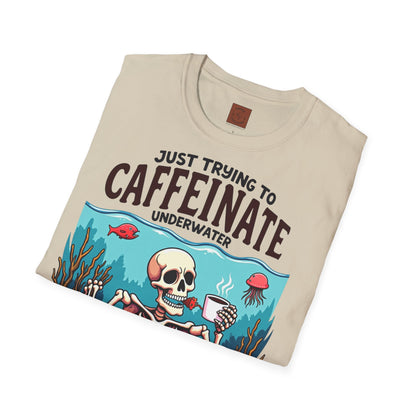 Skeleton under water