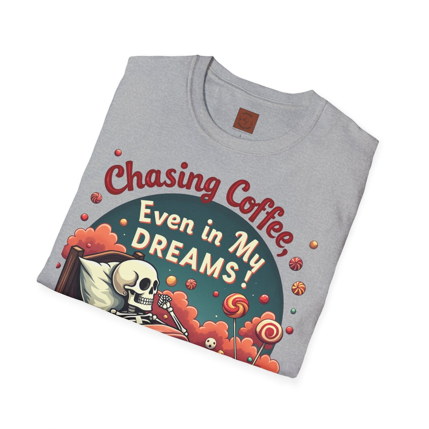 Chasing Coffee Even in My Dreams | Sleepy Skeleton Tee