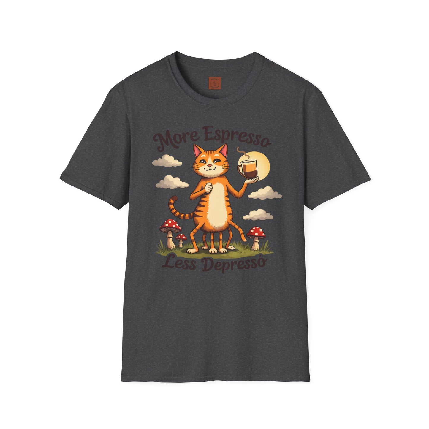 More Espresso, Less Depresso | Coffee Cat Vibes Tee