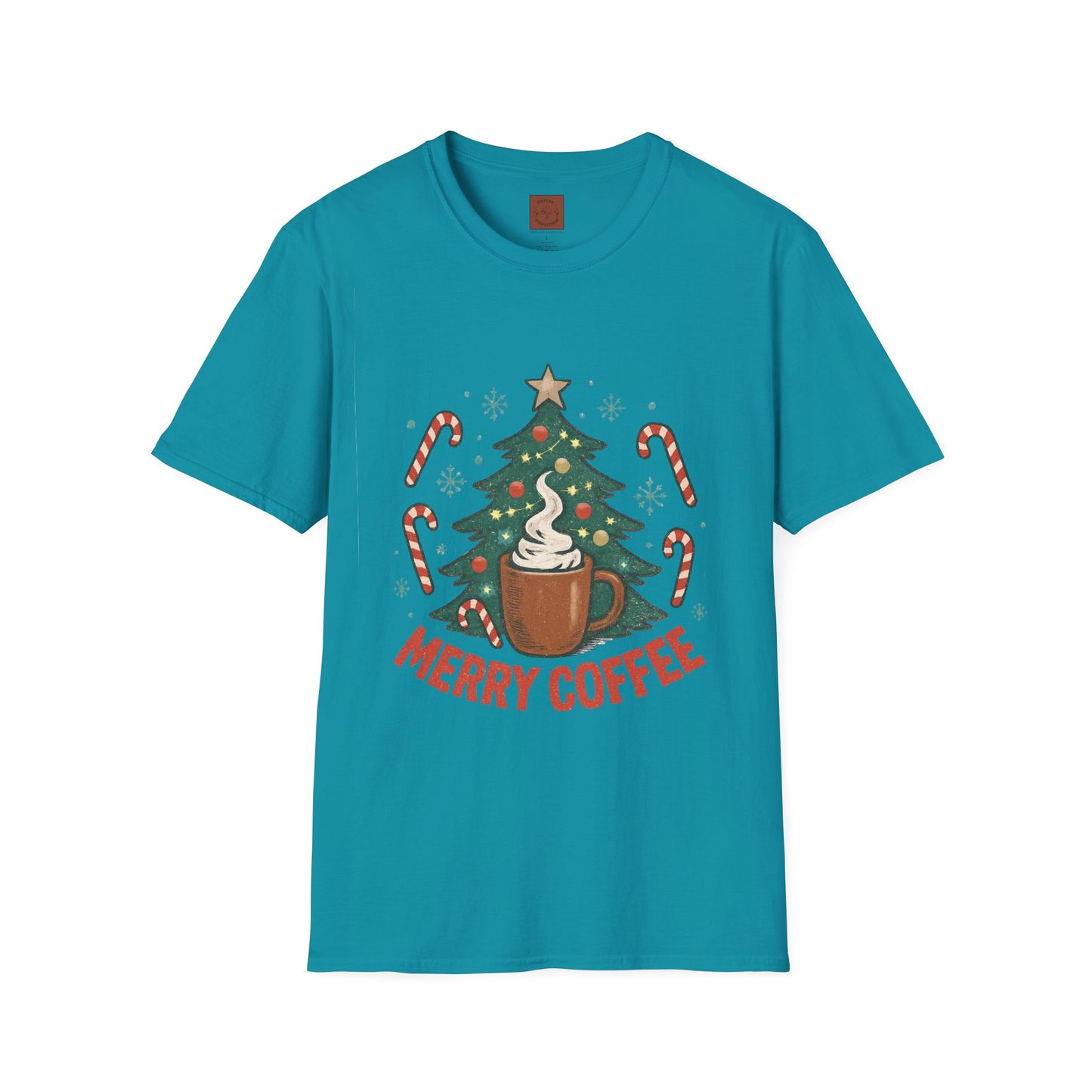 Merry Coffee | Festive Holiday Coffee Lover Unisex T-Shirt