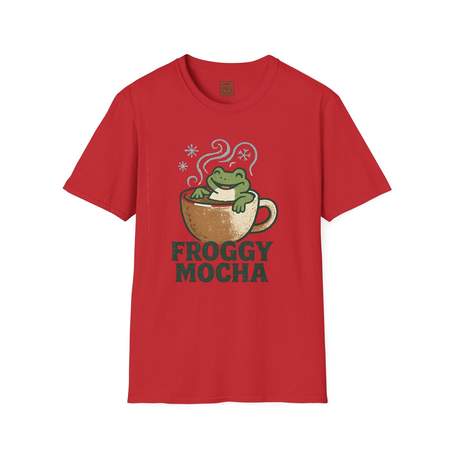 Froggy Mocha | Cute Christmas Coffee Lover Unisex T-Shirt
