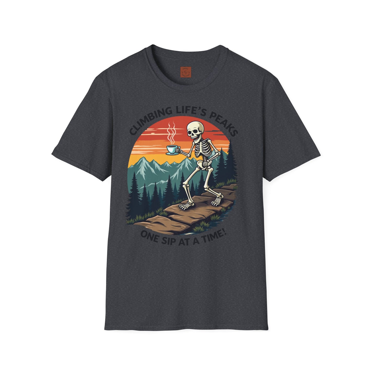 Climbing Life’s Peaks One Sip at a Time | Mountain Brew Skeleton Tee