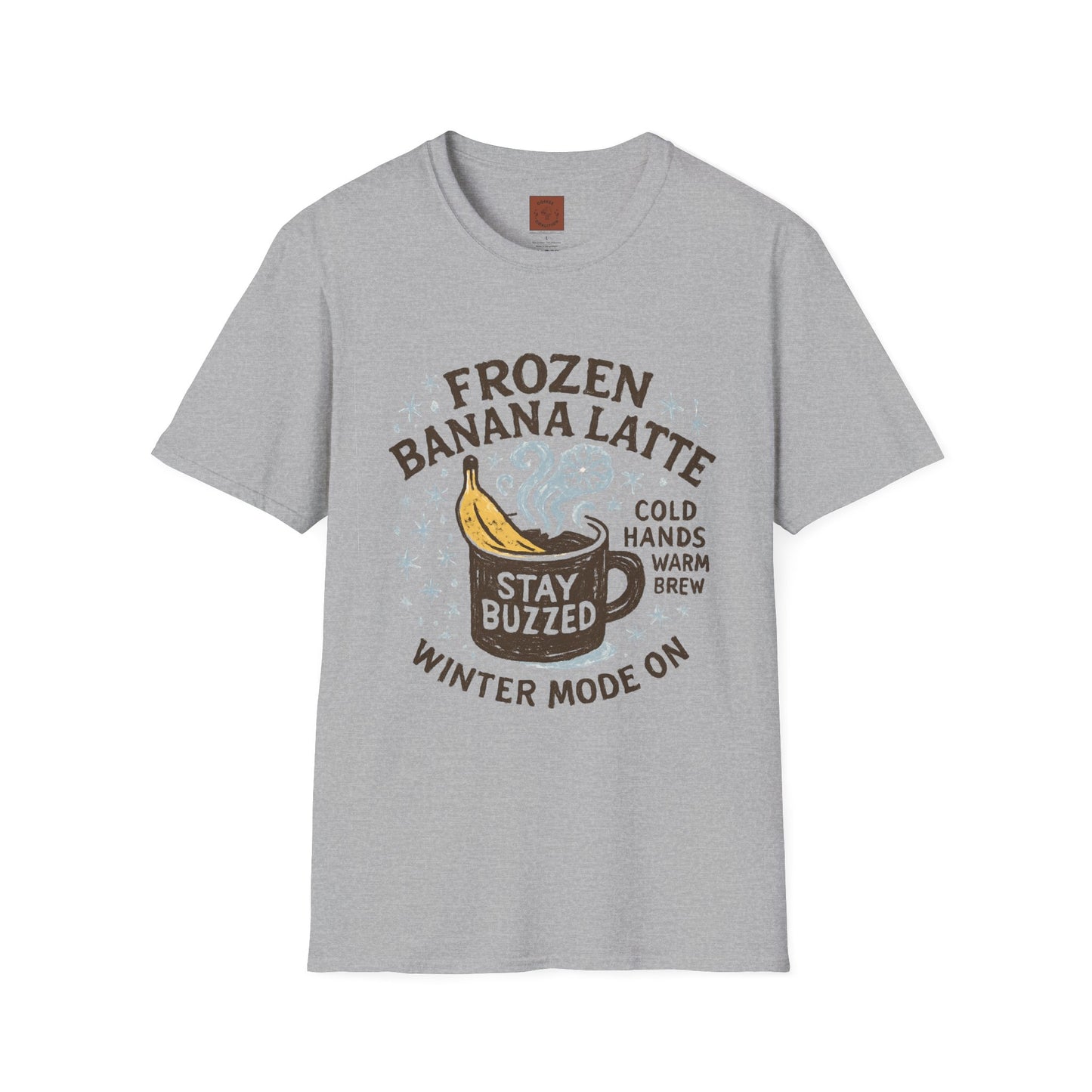 Frozen Banana Latte | Funny Winter Coffee Lover Unisex T-Shirt