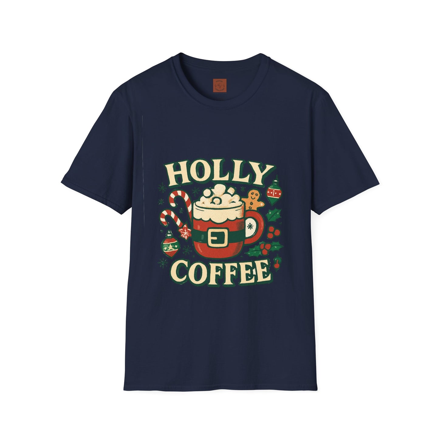 Holly Coffee | Festive Christmas Coffee Lover Unisex T-Shirt