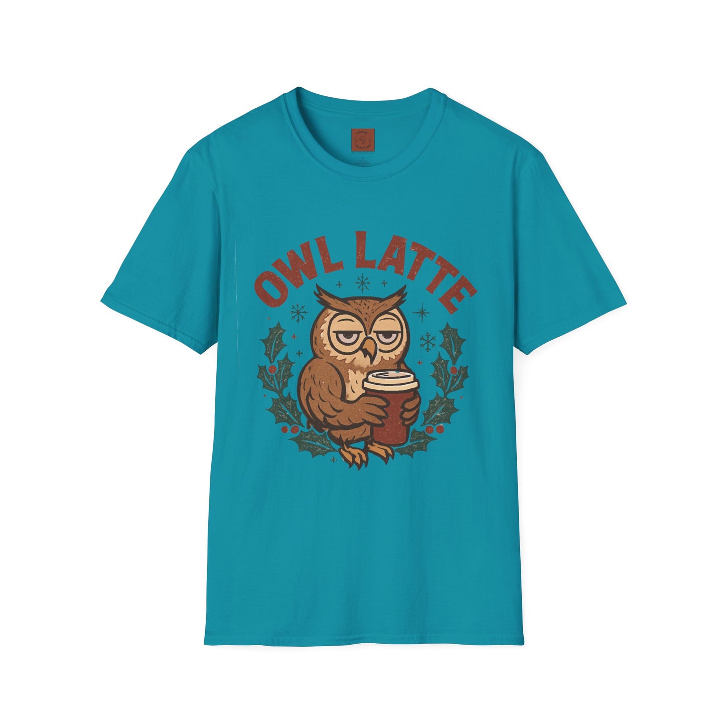 Owl Latte | Funny Christmas Coffee Lover Unisex T-Shirt