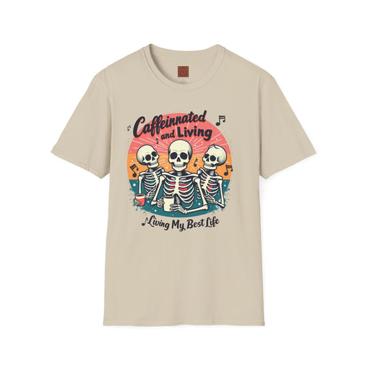 Caffeinated & Living | Best Life Brew Crew Tee