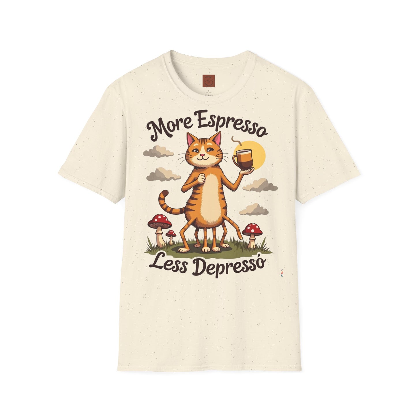 More Espresso, Less Depresso | Coffee Cat Vibes Tee