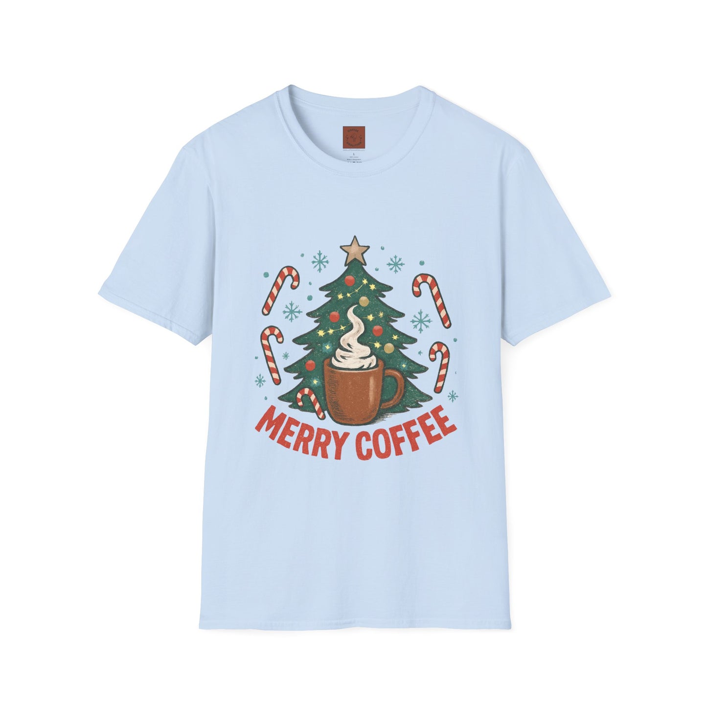 Merry Coffee | Festive Holiday Coffee Lover Unisex T-Shirt