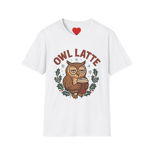 Owl Latte – Night Shift Fuel Unisex T-Shirt