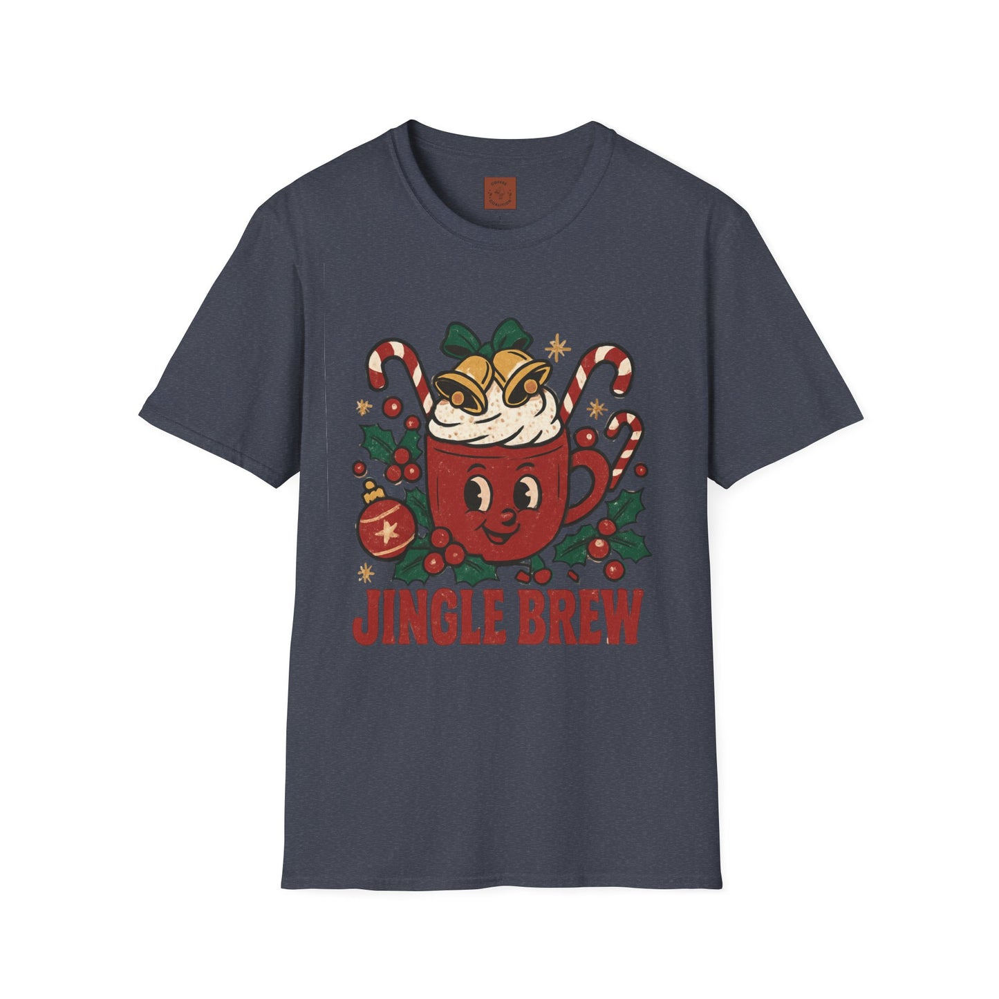 Jingle Brew | Funny Holiday Coffee Cup Christmas Unisex T-Shirt