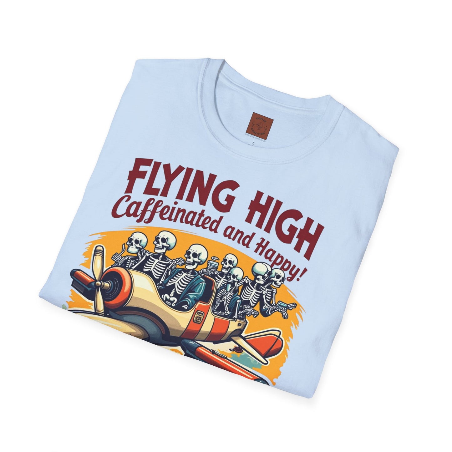 Caffeinated Flight Crew | First-Class Coffee Ride Tee