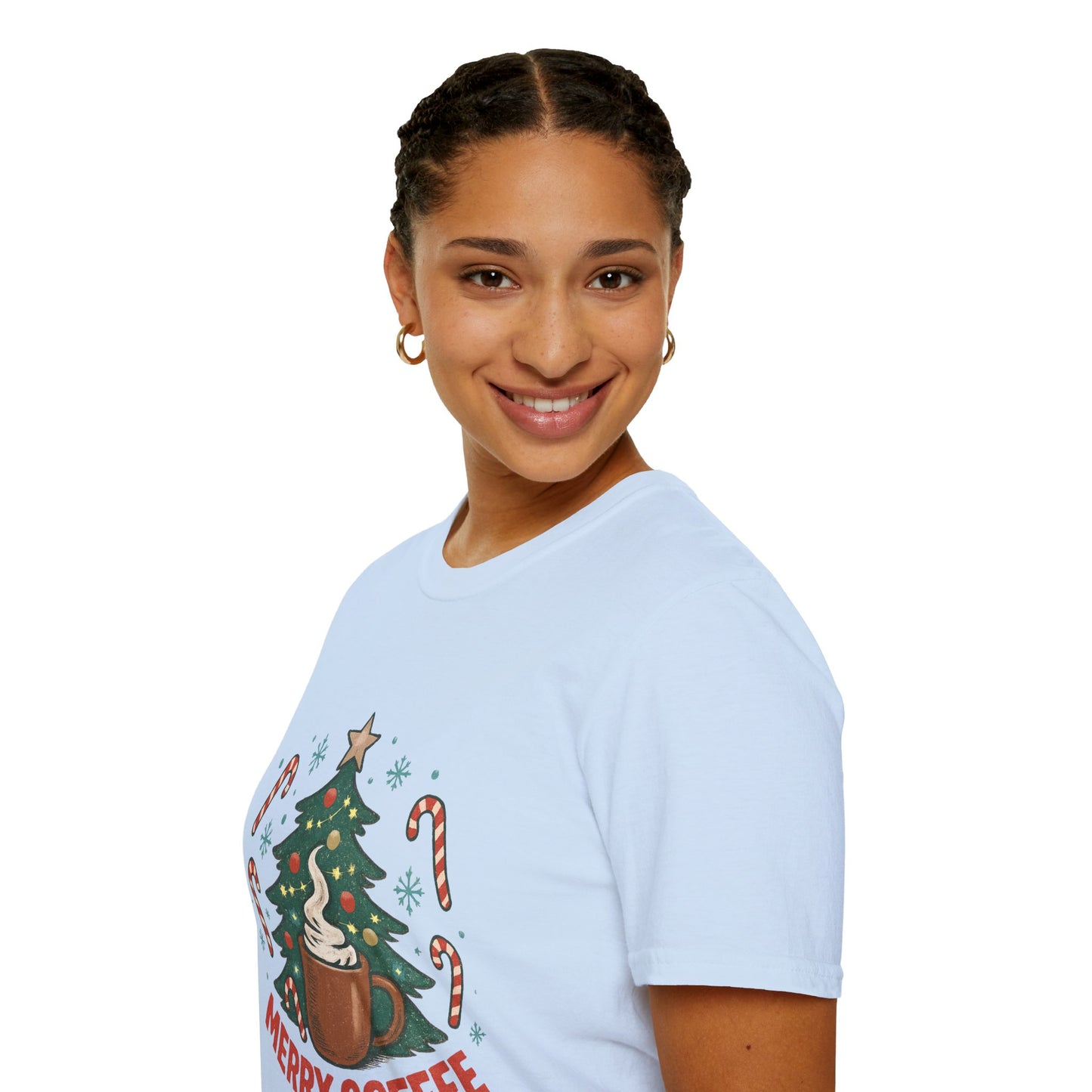 Merry Coffee | Festive Holiday Coffee Lover Unisex T-Shirt