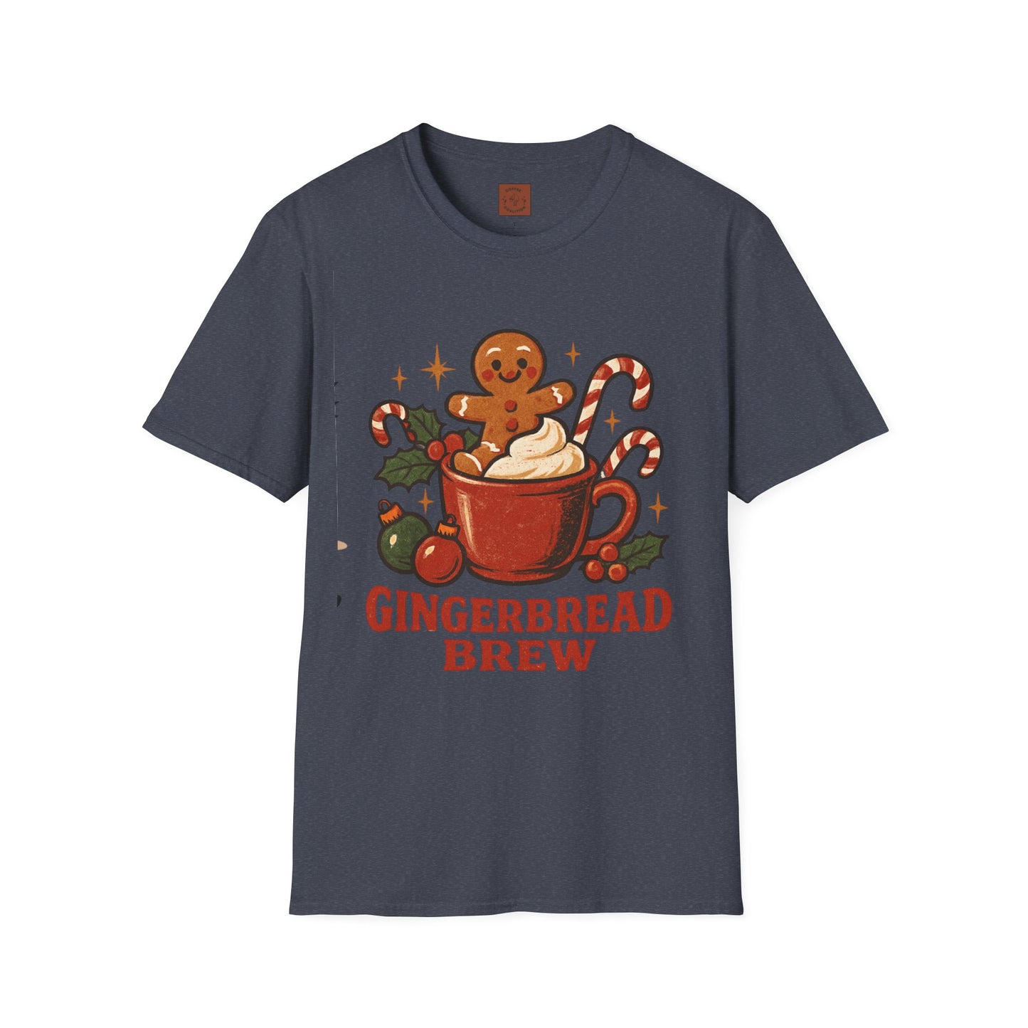 Gingerbread Brew | Cute Coffee Christmas Unisex T-Shirt
