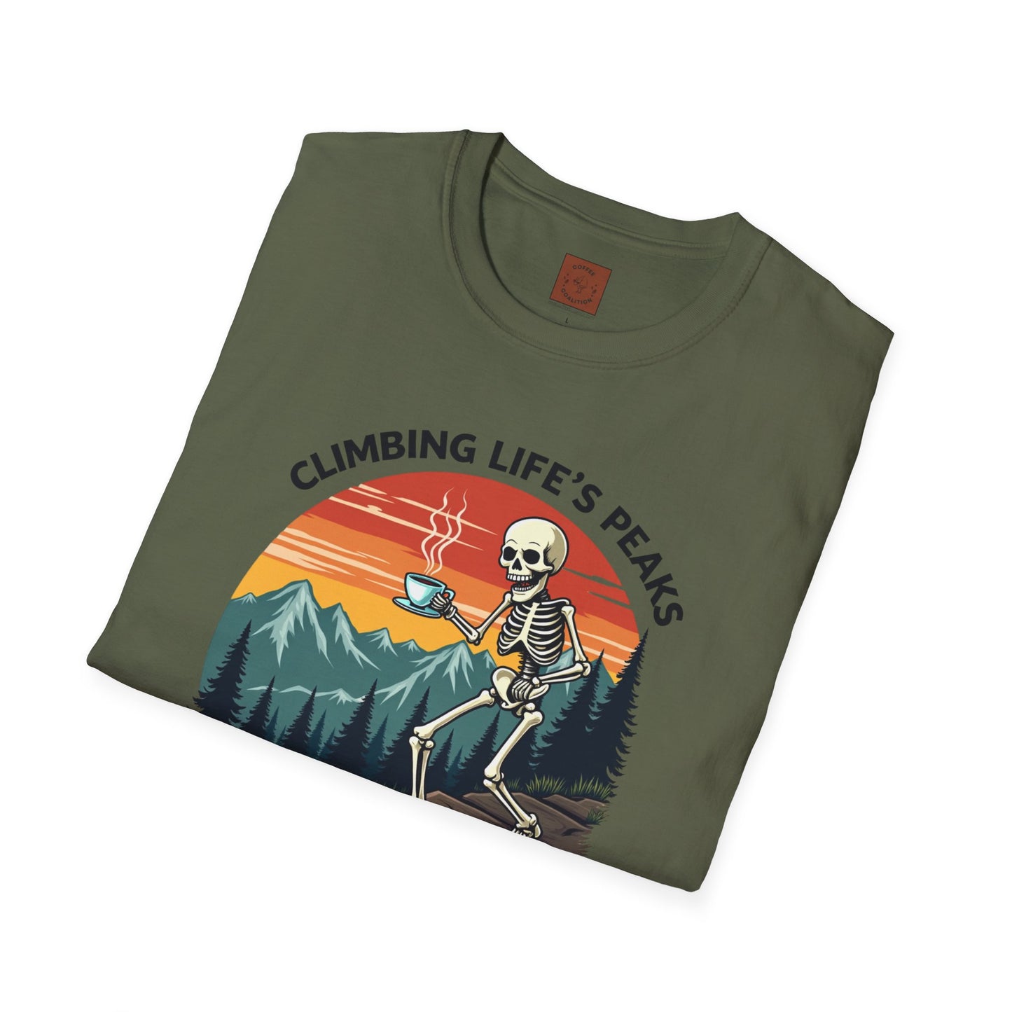 Climbing Life’s Peaks One Sip at a Time | Mountain Brew Skeleton Tee
