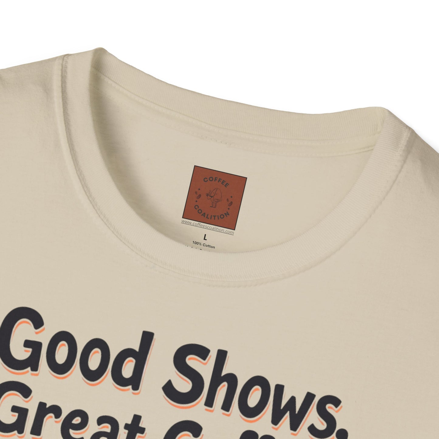 Good Shows, Great Coffee, Best Vibes | Skeleton Chill Crew Tee