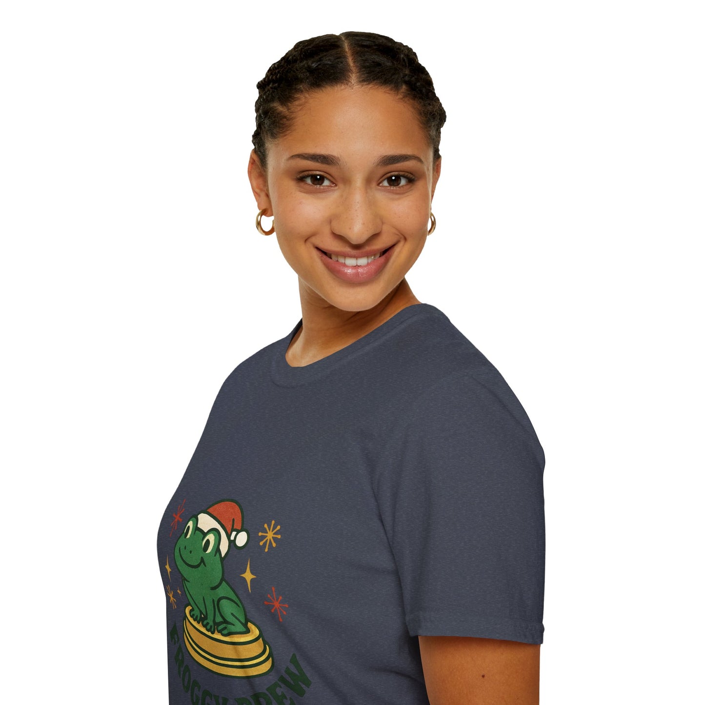 Froggy Brew | Funny Christmas Coffee Lover Unisex T-Shirt