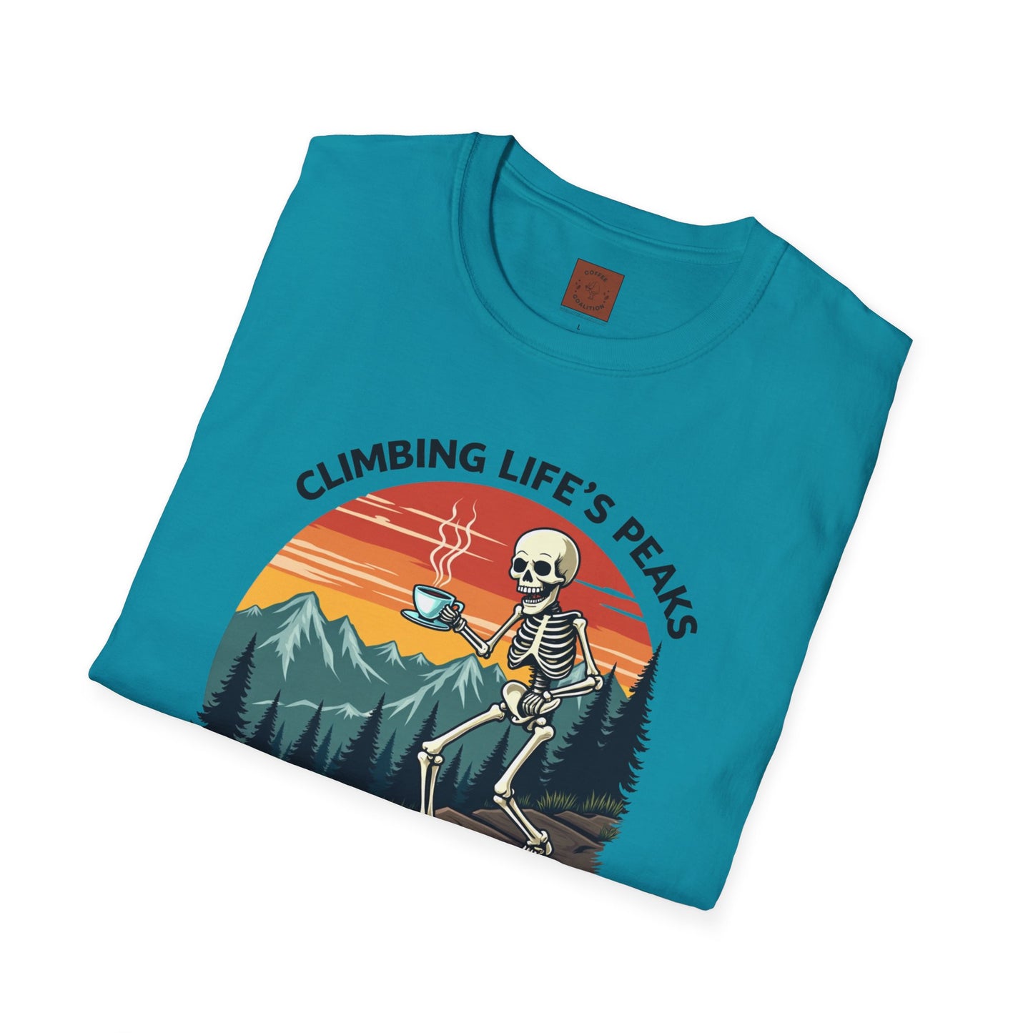 Climbing Life’s Peaks One Sip at a Time | Mountain Brew Skeleton Tee