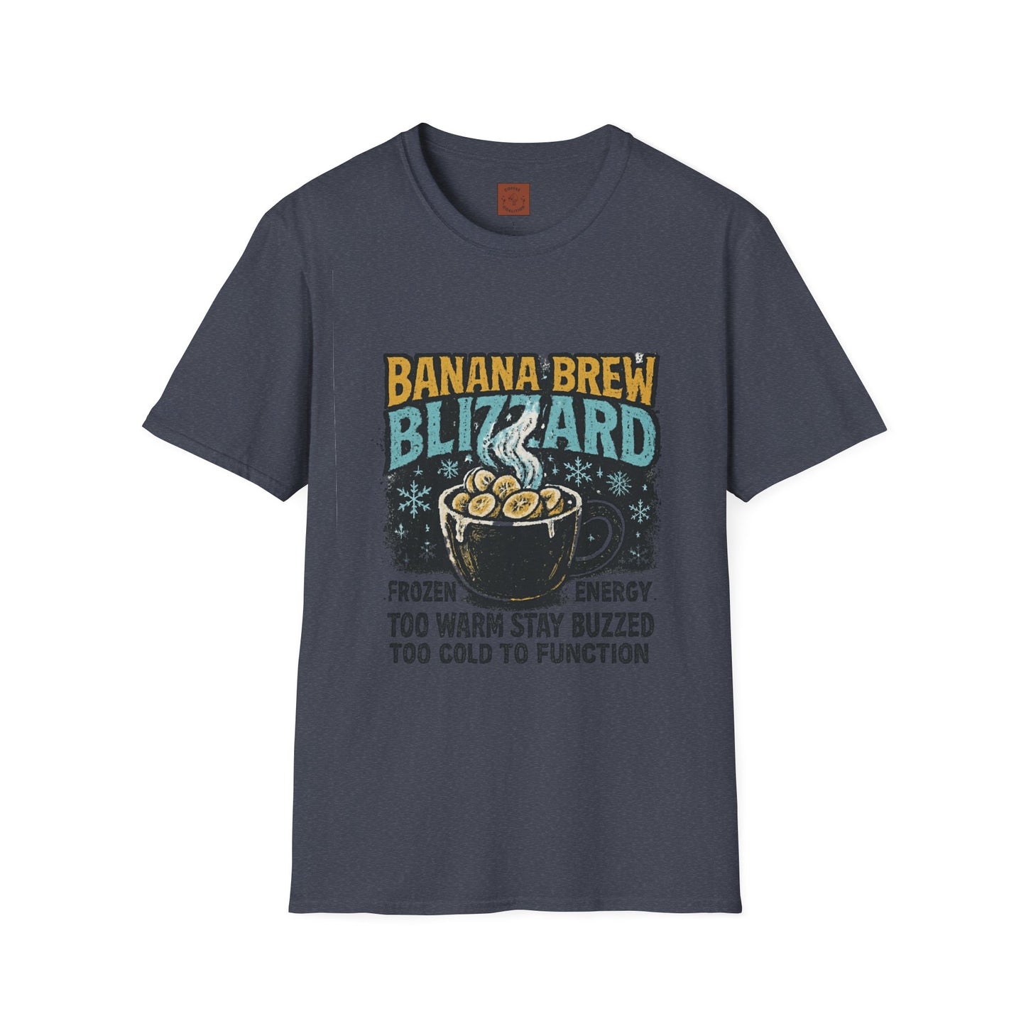 Banana Brew Blizzard | Funny Christmas Coffee Lover Unisex T-Shirt