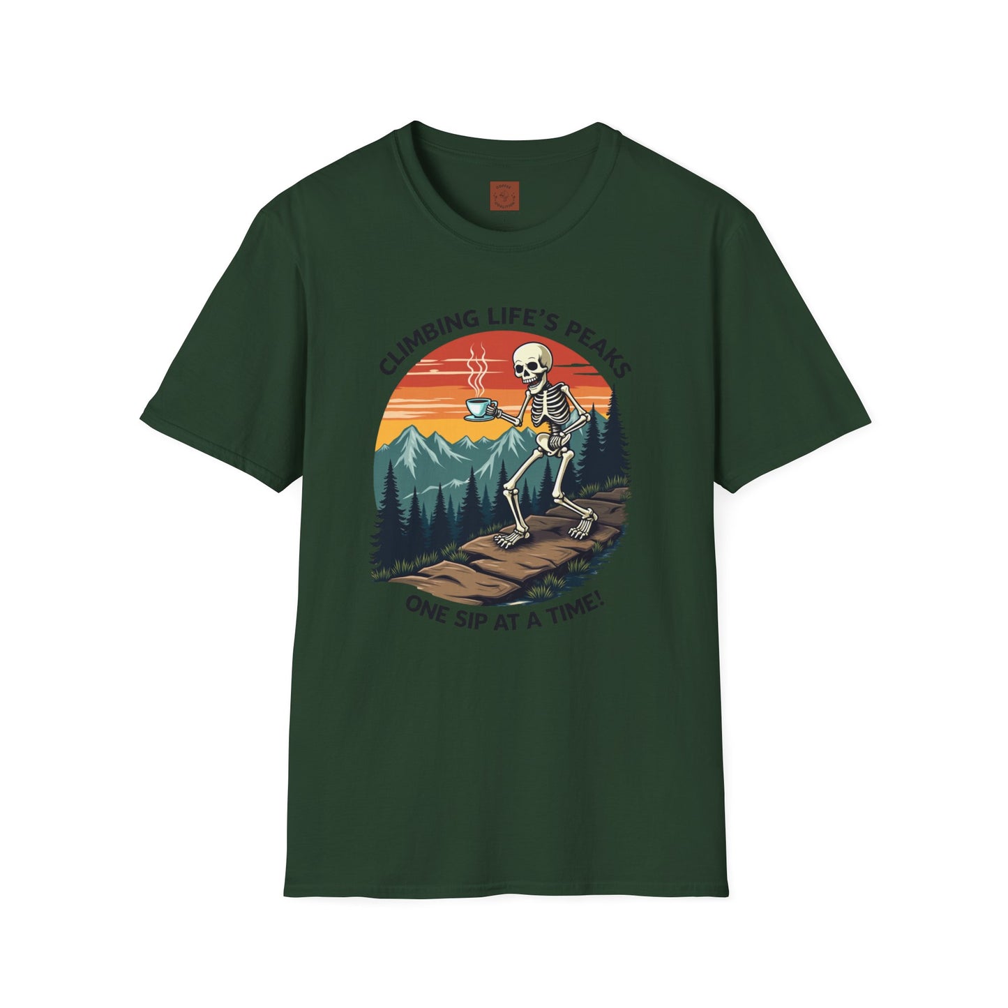 Climbing Life’s Peaks One Sip at a Time | Mountain Brew Skeleton Tee