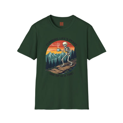 Climbing Life’s Peaks One Sip at a Time | Mountain Brew Skeleton Tee