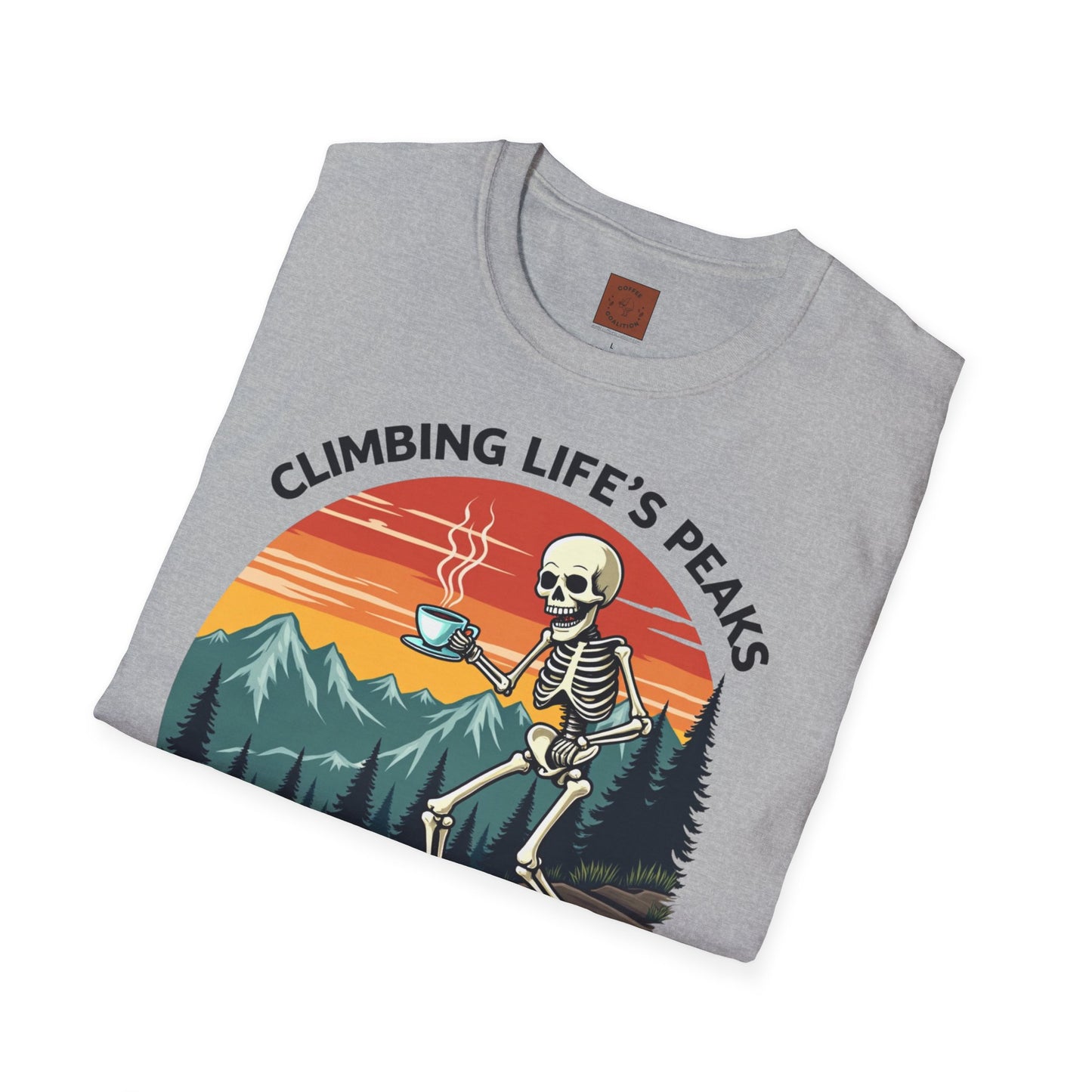 Climbing Life’s Peaks One Sip at a Time | Mountain Brew Skeleton Tee