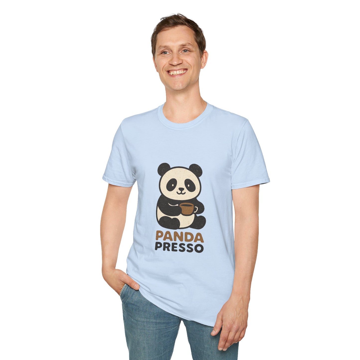 Panda Presso | Cute Coffee Lover Unisex T-Shirt