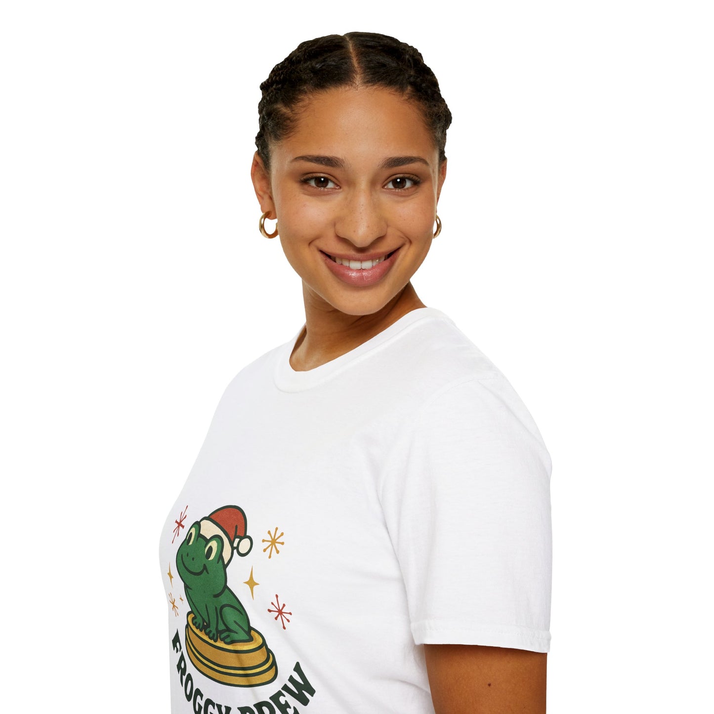Froggy Brew | Funny Christmas Coffee Lover Unisex T-Shirt