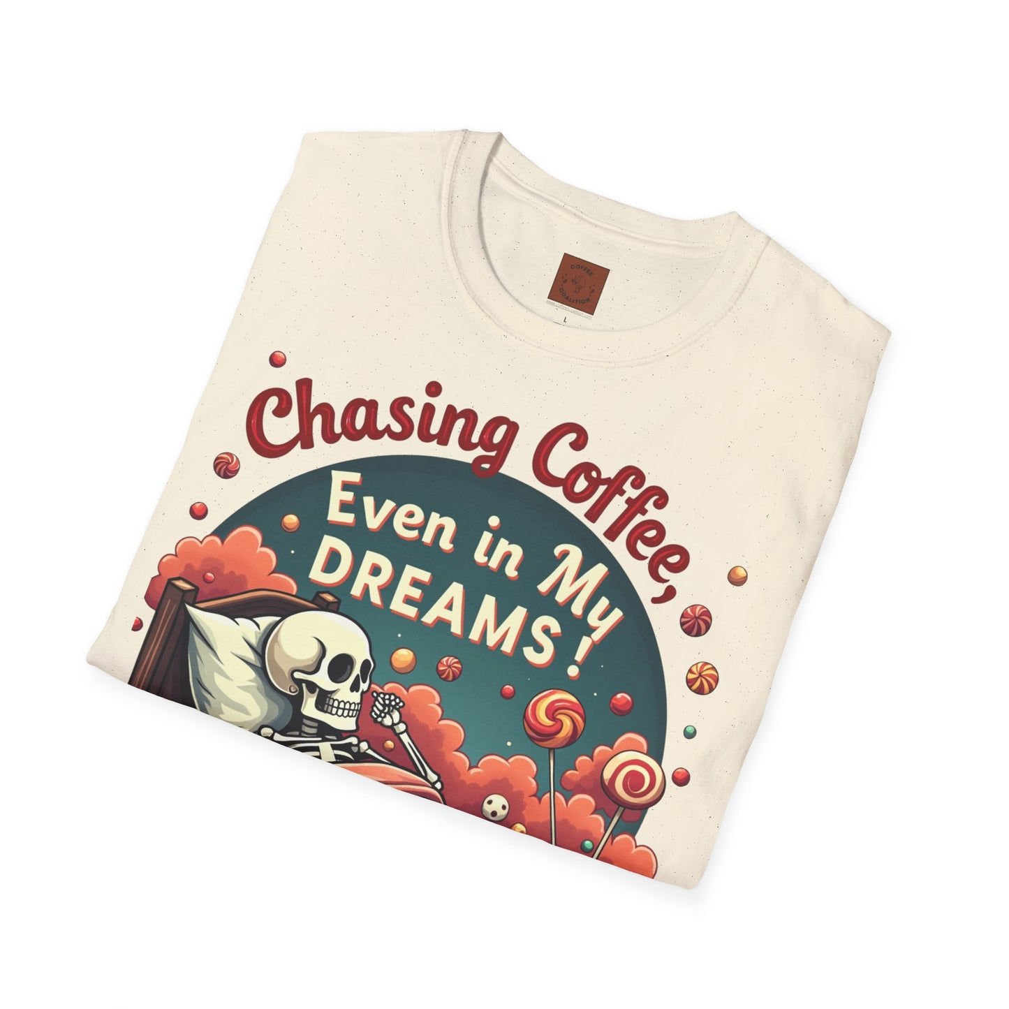 Chasing Coffee Even in My Dreams | Sleepy Skeleton Tee