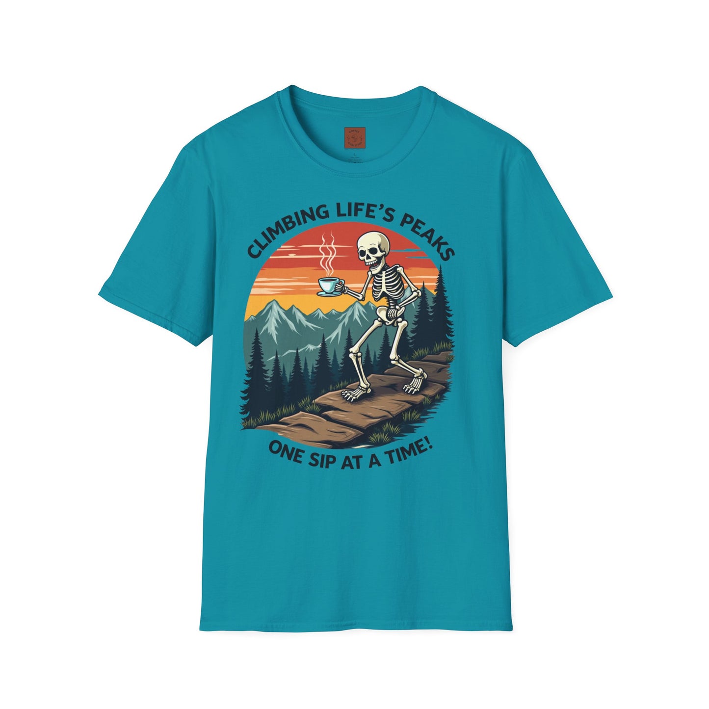 Climbing Life’s Peaks One Sip at a Time | Mountain Brew Skeleton Tee