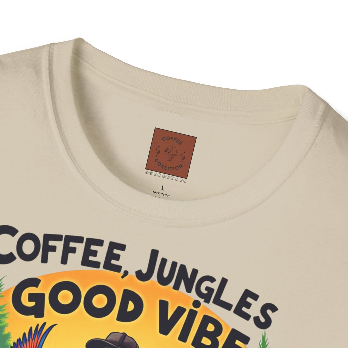 Coffee, Jungles & Good Vibes | Tropical Skeleton Chill Tee