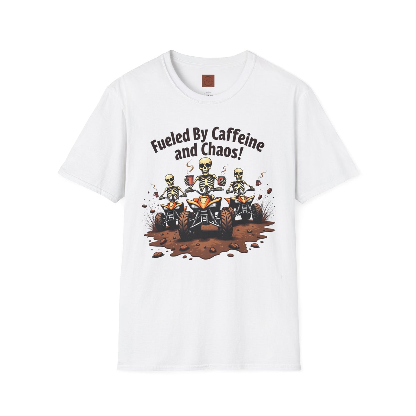Fueled by Caffeine & Chaos | Skeleton Riders Tee
